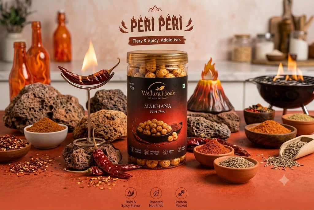 Peri Peri Makhana | Premium Roasted Fox Nuts | No Palm Oil | 70g